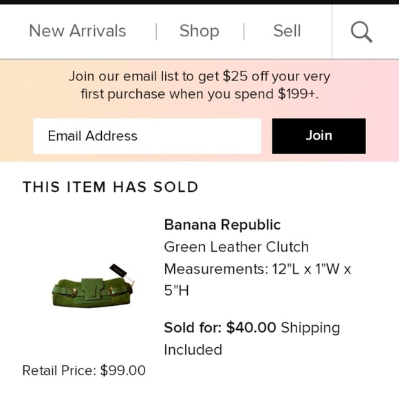 Banana Republic Green leather shoulder bag - Picture 8 of 8